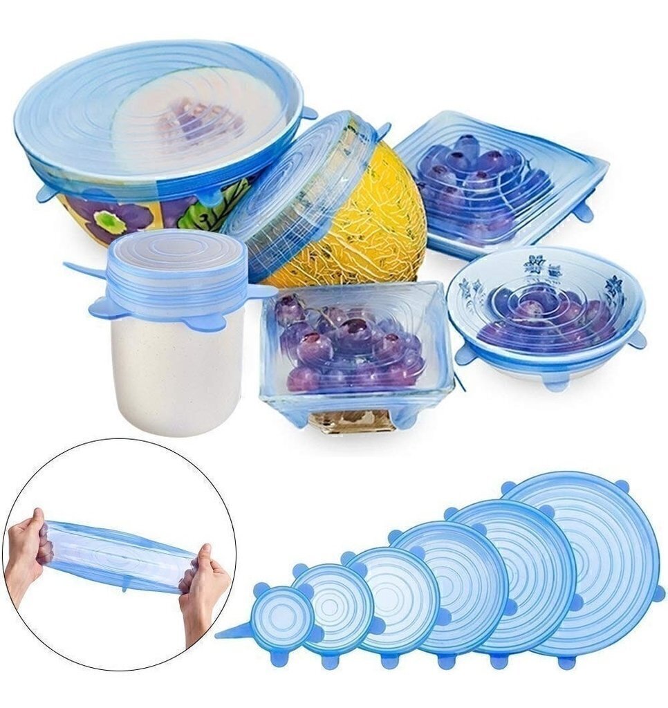 Set de Tapas de Silicona Reutilizables ♻